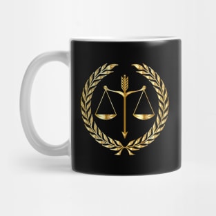 Golden Scales Of Justice Mug